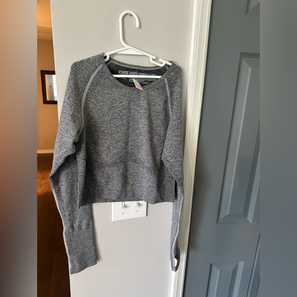 PINK Victoria's Secret Heather Gray Top